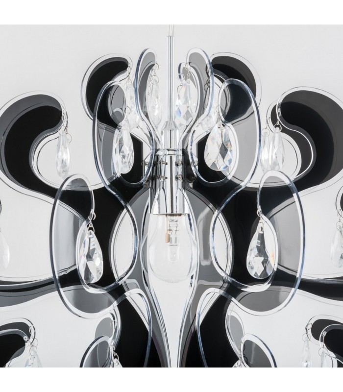 Modern Hanging Pendant Black 1 Light , E27 - 4