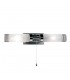 Modern Bathroom Lamp Chrome 2 Light  with Mixed, Clear, Milky Shade, E14 IP44 - 1