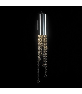 Classic Wall Lamp Chrome 1 Light  with Crystal Shade, GU10 - 1