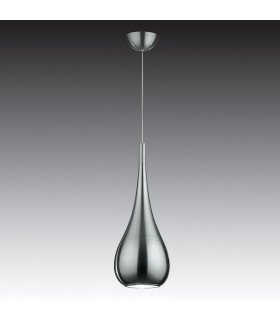 Modern Hanging Pendant Satin 1 Light  with Metal Alloy Shade, E27 - 1