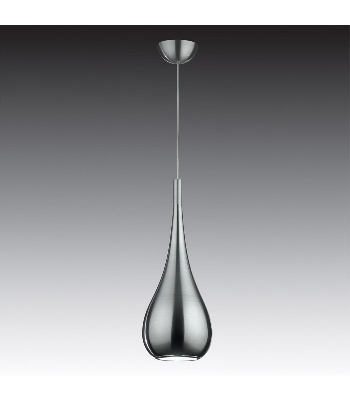 Modern Hanging Pendant Satin 1 Light  with Metal Alloy Shade, E27 - 1