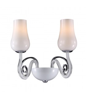 Modern Wall Lamp White 2 Light , E14 - 1