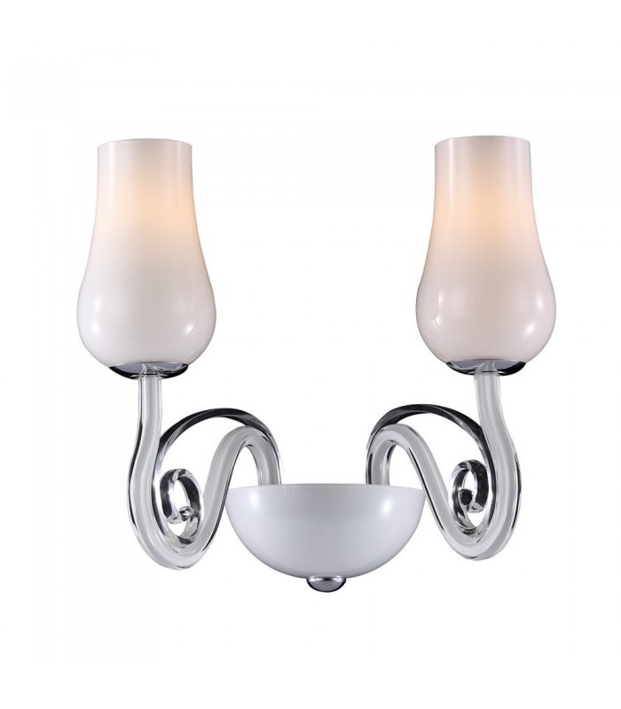 Modern Wall Lamp White 2 Light , E14 - 1