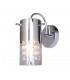 Wall Lamp Chrome 1 Light  with Clear Shade, E14 - 1