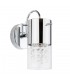 Wall Lamp Chrome 1 Light  with Clear Shade, E14 - 2