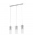 Hanging Pendant Chrome 3 Light  with Clear Shade, E14 - 2