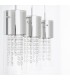 Hanging Pendant Chrome 3 Light  with Clear Shade, E14 - 3