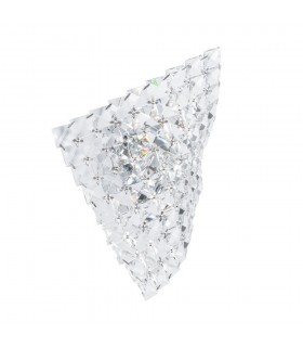 Modern Wall Lamp Chrome 1 Light  with Crystal Shade, G9 - 1