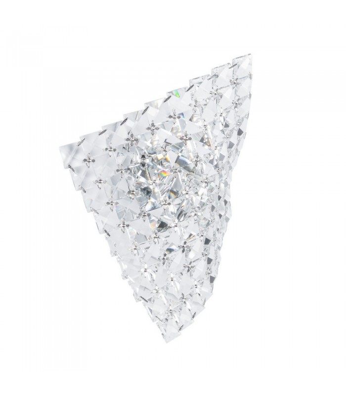 Modern Wall Lamp Chrome 1 Light  with Crystal Shade, G9 - 1