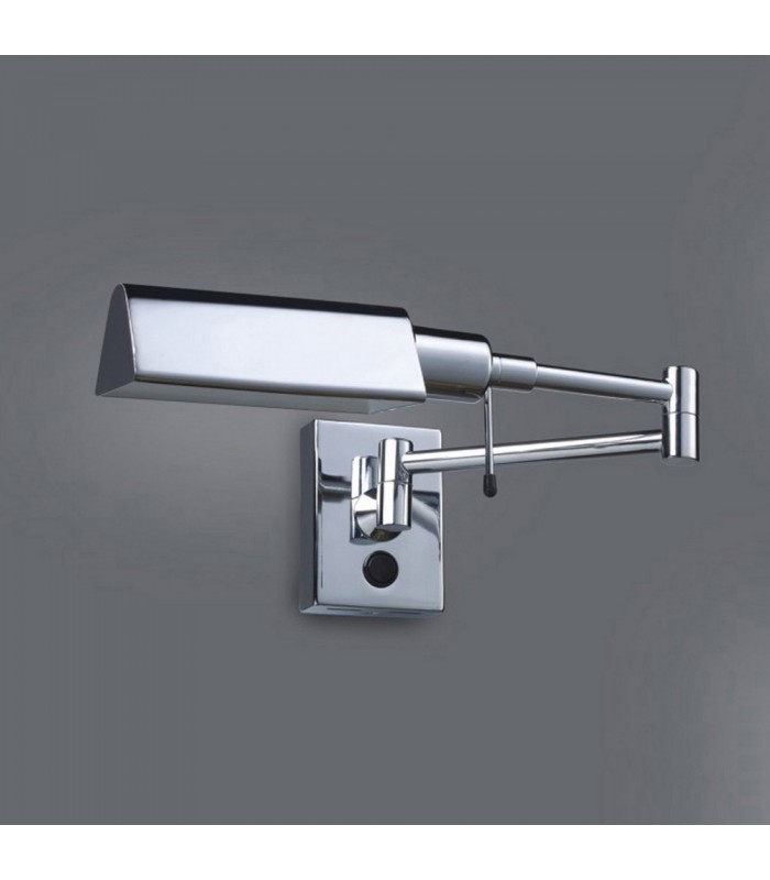 Industrial And Retro Bedside Lamp Chrome 1 Light , E14 - 1