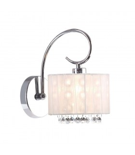 Wall Lamp Chrome 1 Light  with Crystal Shade, E14 - 1