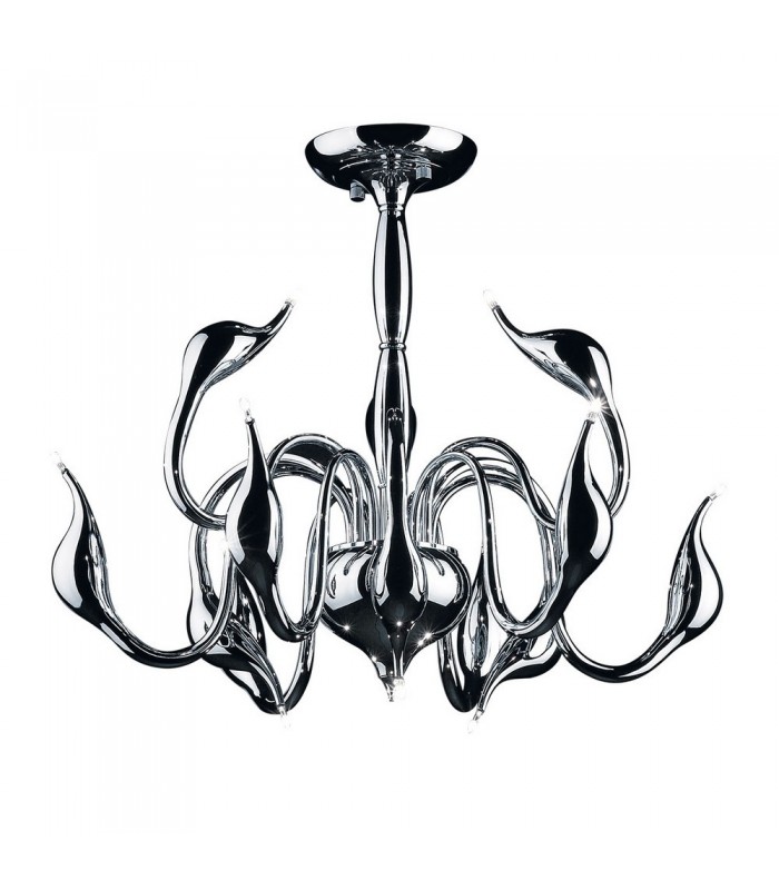 Modern Semi Flush Ceiling Light Chrome 12 Light  G4 - 1