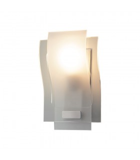 Modern Wall Lamp White 1 Light  with Semi-Matt Shade, E27 - 1