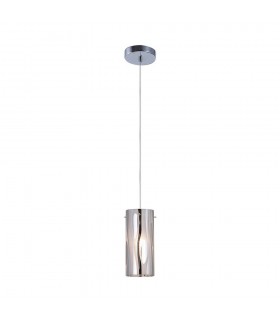 Modern Hanging Pendant Chrome 1 Light , E27 - 1