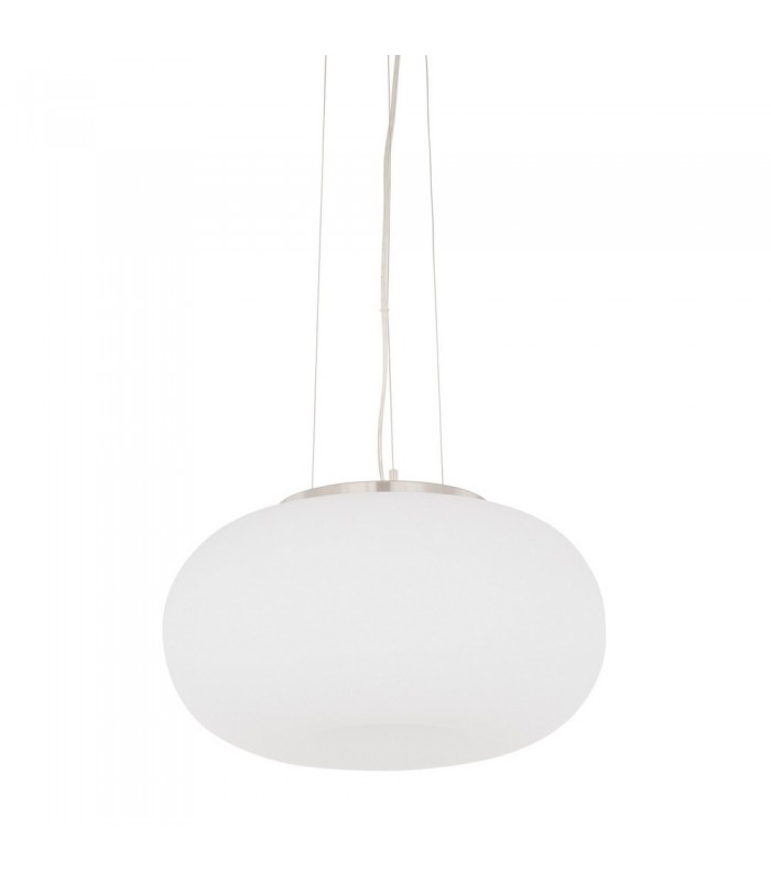 Modern Hanging Pendant White 2 Light  with Matt Shade, E27 - 1