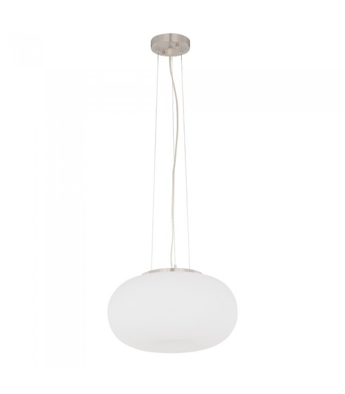 Modern Hanging Pendant White 2 Light  with Matt Shade, E27 - 2