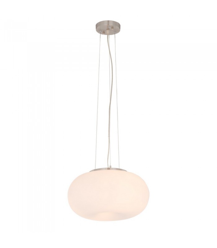 Modern Hanging Pendant White 2 Light  with Matt Shade, E27 - 3