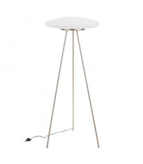 Modern Floor Lamp White 3 Light  with Matt Shade, E27 - 1