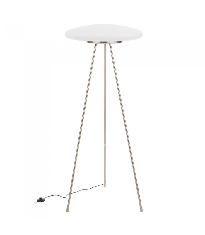 Modern Floor Lamp White 3 Light  with Matt Shade, E27 - 1
