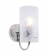 Modern Wall Lamp Chrome 1 Light  with Matt Shade, E27 - 1