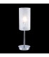 Modern Table Lamp Chrome 1 Light  with Matt Shade, E27 - 1