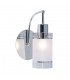 Modern Wall Lamp Chrome 1 Light  with Matt Shade, E27 - 1