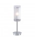 Modern Table Lamp Chrome 1 Light  with Matt Shade, E27 - 1
