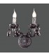 Classic Wall Lamp Black 2 Light , E14 - 1