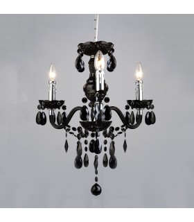 Classic Chandeliers Black 3 Light , E14 - 1