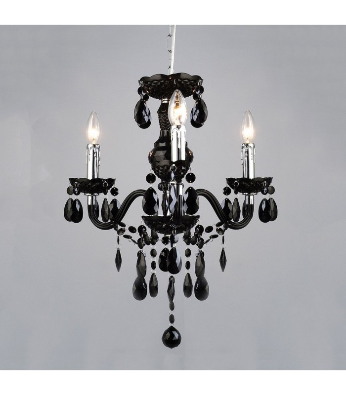 Classic Chandeliers Black 3 Light , E14 - 1