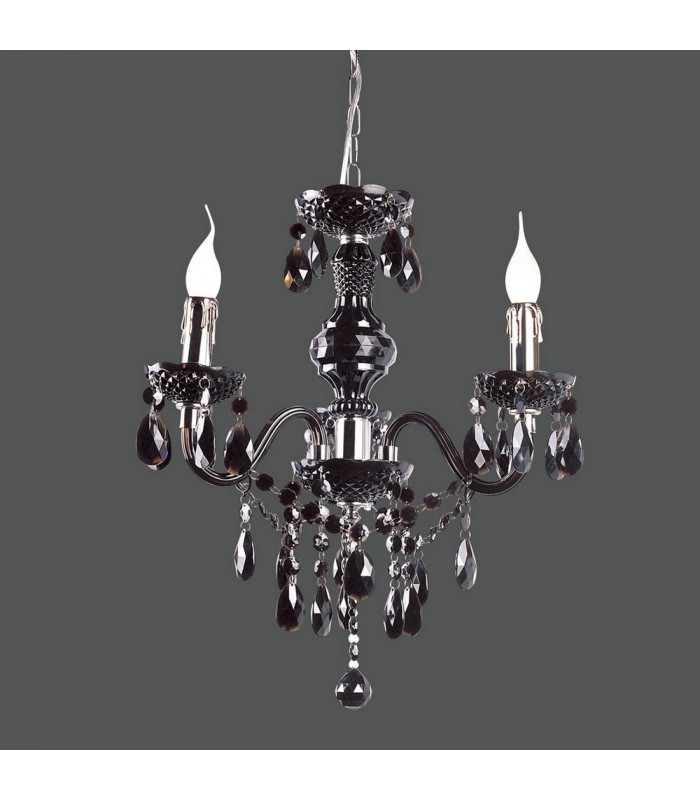 Classic Chandeliers Black 3 Light , E14 - 2