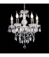 Classic Chandeliers Chrome 5 Light  with Clear Shade, E14 - 1
