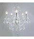 Classic Chandeliers Chrome 5 Light  with Clear Shade, E14 - 2