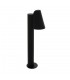 Modern Bollard Lamp Black 1 Light  with Clear Shade, E27, IP44 - 1