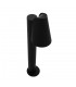 Modern Bollard Lamp Black 1 Light  with Clear Shade, E27, IP44 - 3
