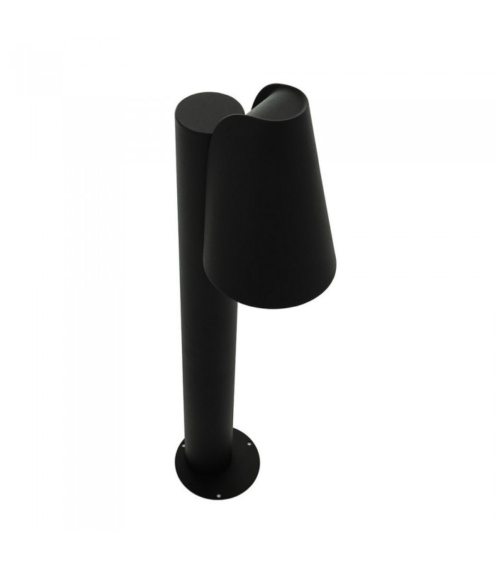 Modern Bollard Lamp Black 1 Light  with Clear Shade, E27, IP44 - 3
