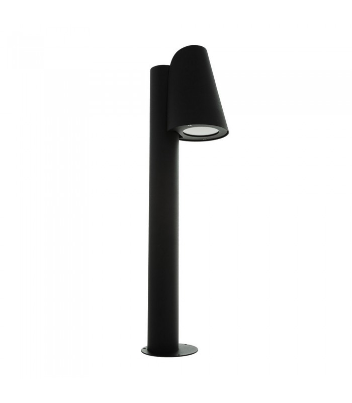 Modern Bollard Lamp Black 1 Light  with Clear Shade, E27, IP44 - 5