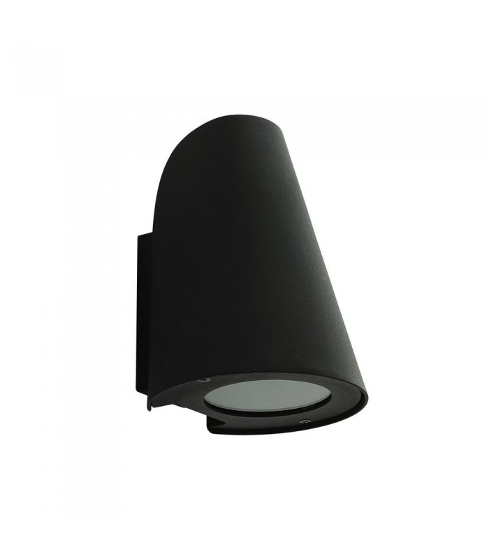 Modern Outdoor Wall Lamp Black 1 Light  with Clear Shade, E27, IP44 - 1
