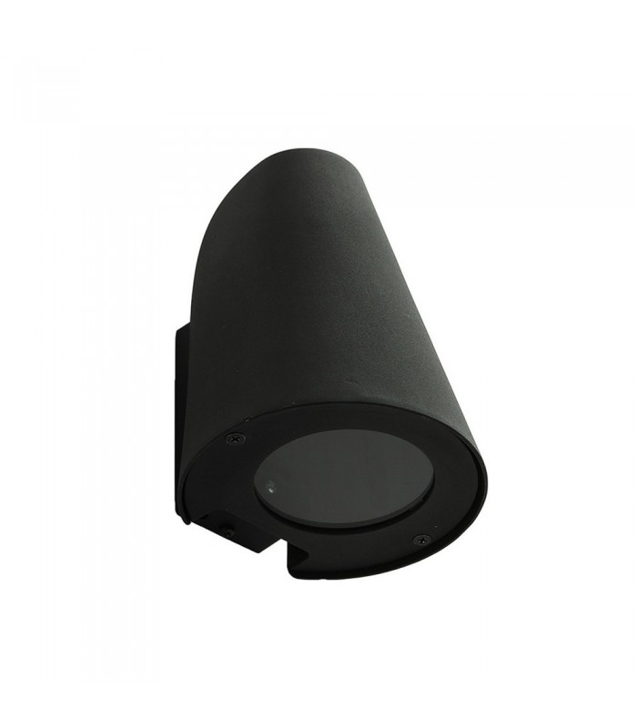 Modern Outdoor Wall Lamp Black 1 Light  with Clear Shade, E27, IP44 - 2