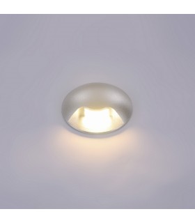Modern LED Outdoor Wall Lamp Silver, Warm White 3000K 150lm, IP44 - 1