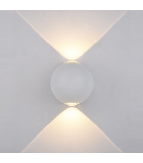 Modern LED Outdoor Wall Lamp White, Warm White 3000K 140lm, IP44 - 1