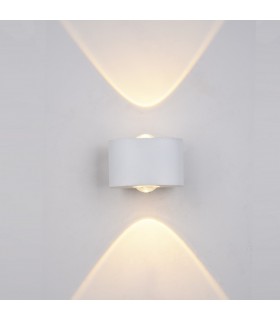 Modern LED Outdoor Wall Lamp White, Warm White 3000K 120lm, IP44 - 1
