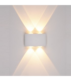 Modern LED Outdoor Wall Lamp White, Warm White 3000K 280lm, IP54 - 1