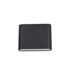 Modern LED Outdoor Wall Lamp Black, Warm White 3000K 360lm, IP44 - 2