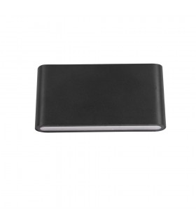 Modern LED Outdoor Wall Lamp Black, Warm White 3000K 720lm, IP44 - 2