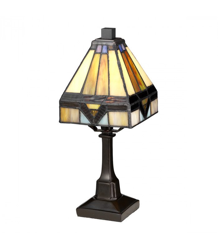 1 Light Mini Table Lamp Vintage Bronze E14