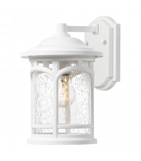 Outdoor Medium 1 Light Wall Lantern White IP44 E27