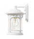 Outdoor Medium 1 Light Wall Lantern, White, IP44, E27 - 4