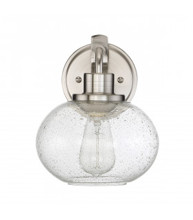 1 Light Wall Light, Brushed Nickel, E27 - 2