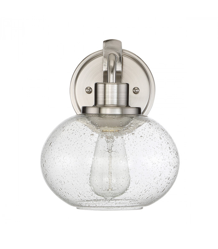 1 Light Wall Light, Brushed Nickel, E27 - 2